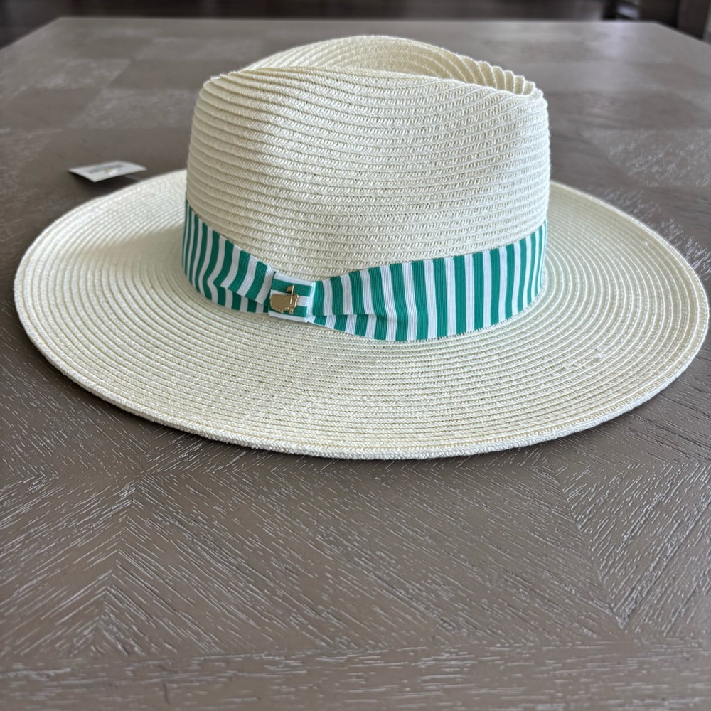 NWT 2025 Masters Tournament Women Dorfman Milano Straw Hat